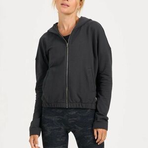 Vuori Laguna Zip Hoodie, Charcoal, M
